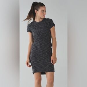 Lululemon &go Where-To Dress in Heathered Black, Small